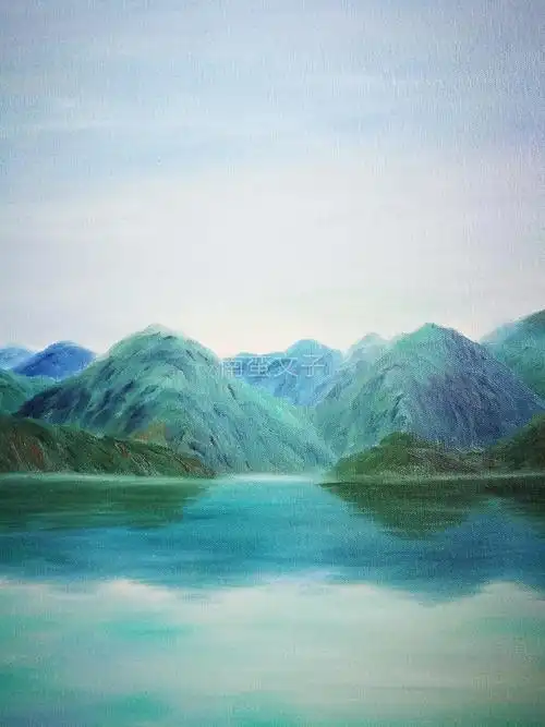 油画——绿水青山