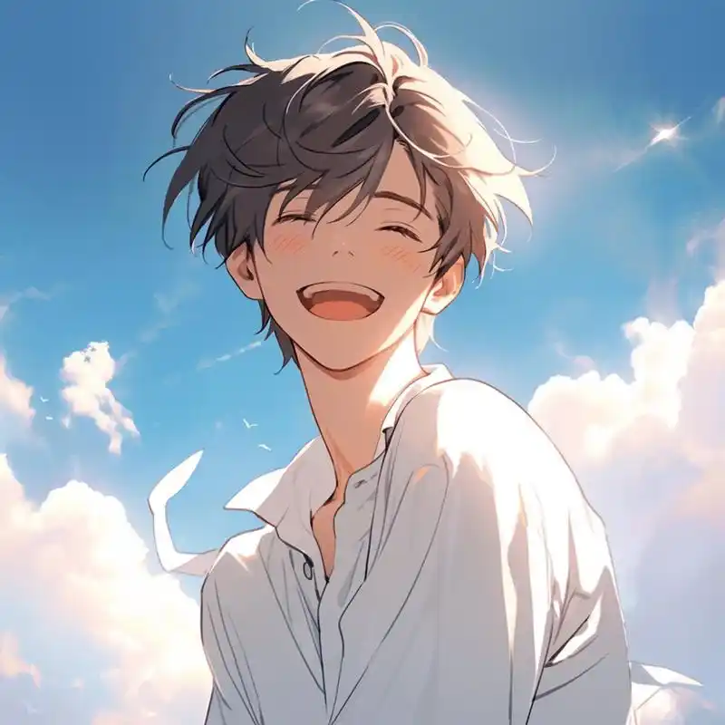 阳光男孩头像|每一秒都要开心90