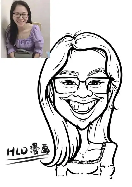 女生肖像漫画版绘精品头像