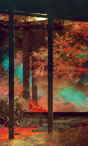 古风风景插画壁纸 by插画师 伊吹五月