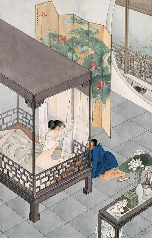 胡也佛pk张大千 陈东阳临摹胡也佛 金瓶梅与胡也佛秘戏图 百家名画