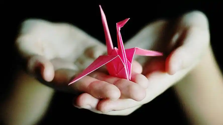 小清新唯美折纸愿望心愿千纸鹤高清壁纸