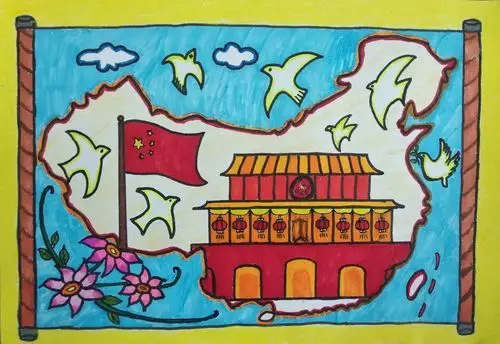 "美丽中国"第四届全国少儿手绘地图大赛作品(邾城原创)