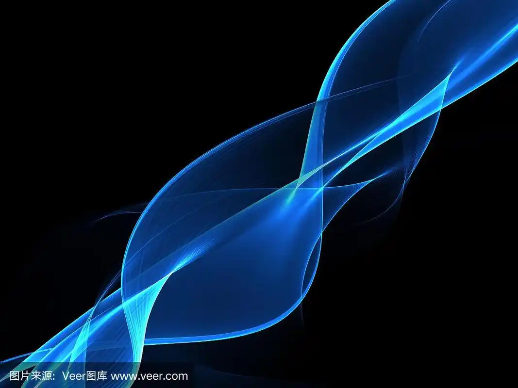 蓝色,抽象,线条,背景,黑色背景