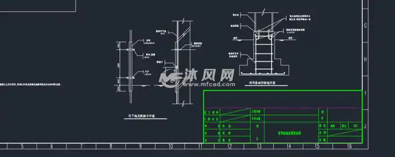 防雷接地平面图- 住宅建筑图纸 - 沐风网