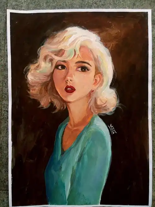 水粉美女|纯艺术|绘画|mzgmzg_原创作品-站酷zcool