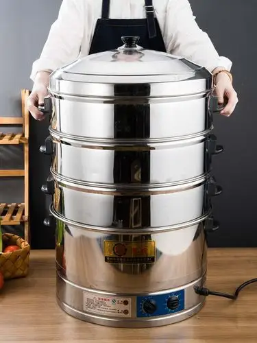 【蒸菜蒸炉】蒸馒头的蒸锅电蒸锅大容量蒸包子机商用小笼包电蒸笼大号
