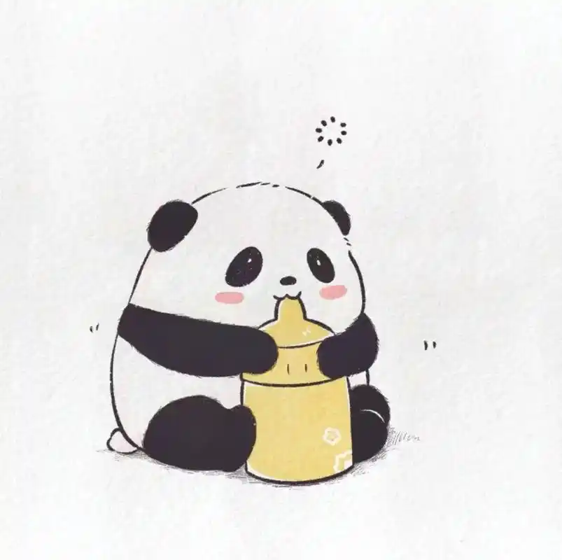 谁会拒绝一只喝奶的圆滚滚呢.#简笔画 #卡通头像 #我又来送 - 抖音