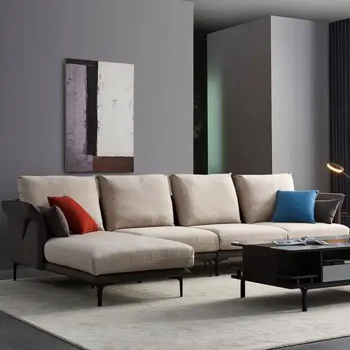 2020现代组合布艺沙发北欧客厅户型大户简约新款布艺沙发