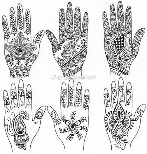 装饰线描,神奇的手#创意少儿美术##创意美术##儿童画#创意儿童手工