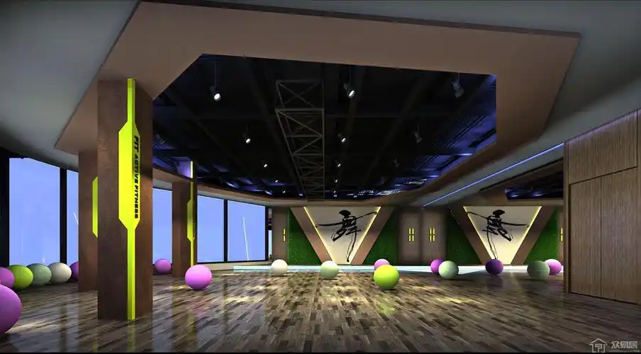 型动活力健身房_众易居装修效果图大全