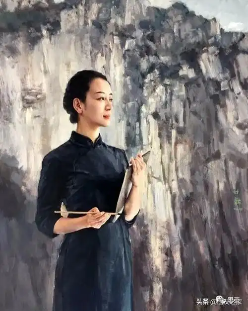 太美了,超凡脱俗的东方女性之美!张锦龙油画人物作品欣赏
