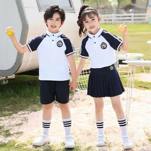 夏季班服小学生校服夏装套装儿童短袖中学男女校服