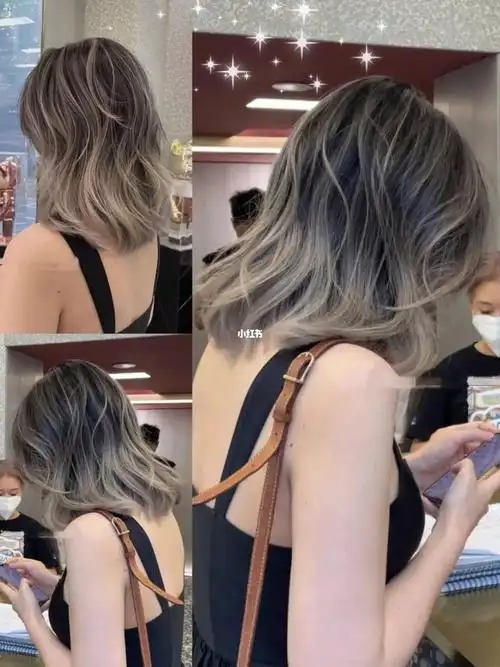 中长发谁烫谁好看的画染!只漂全头20%