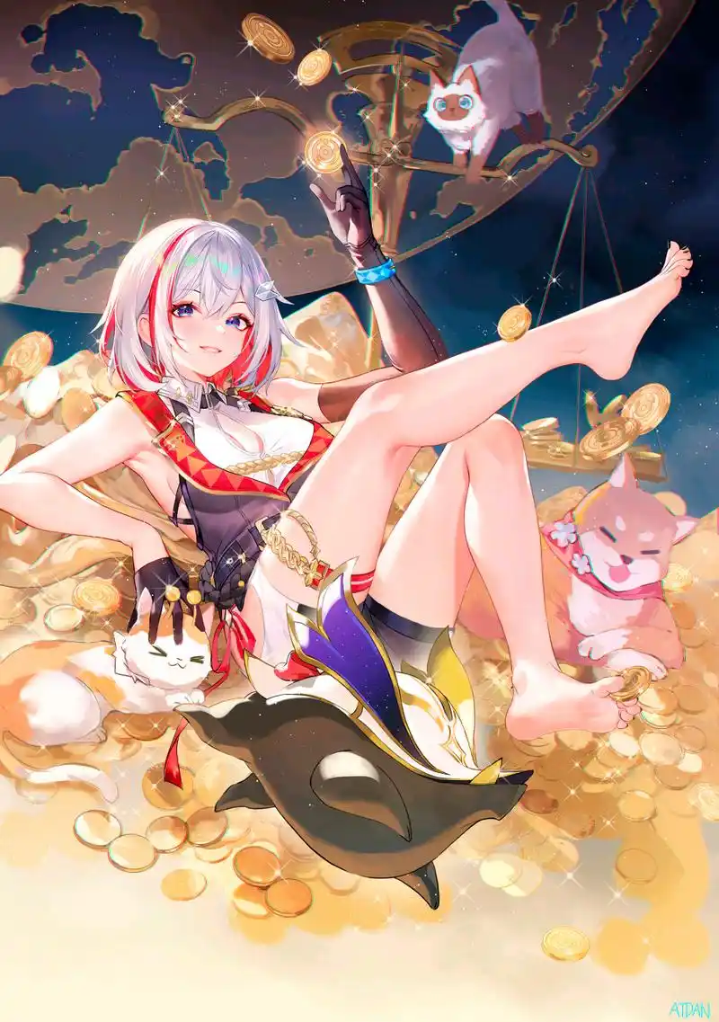 赤脚少女托帕,账账:动作指导——卡芙卡(第二张梗