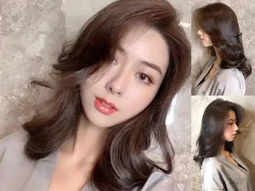 2019年最火的摩根烫发型脸大发量少女生烫超好看