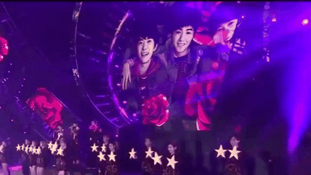 tfboys十周年演唱会,三人同框合体,这次是最后一次了吧