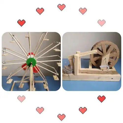 孩子们和爸爸妈妈合作完成的小制作小发明像一件件工艺品!