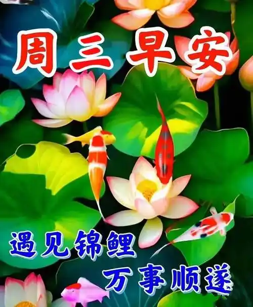 2023年5月3日周三早上好问候祝福动态表情图片 周三最新早安问候祝福
