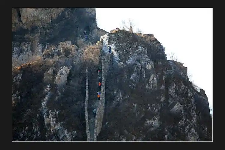 箭扣长城的鹰飞倒仰