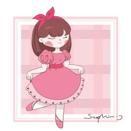 [精致女孩]q版卡通小女孩合集_肥兔兔stephanie-站酷zcool