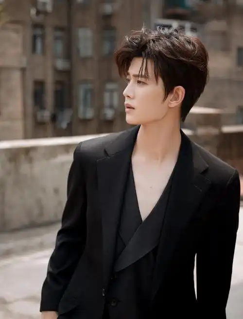 任嘉伦穿深v了#任嘉伦今日活动穿了深v西装~就是说可以半永久吗,真的