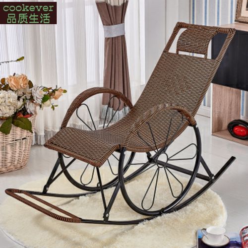 阳台休闲摇摇椅北欧大人午睡家用现代少女懒人躺椅子卧室单人沙发