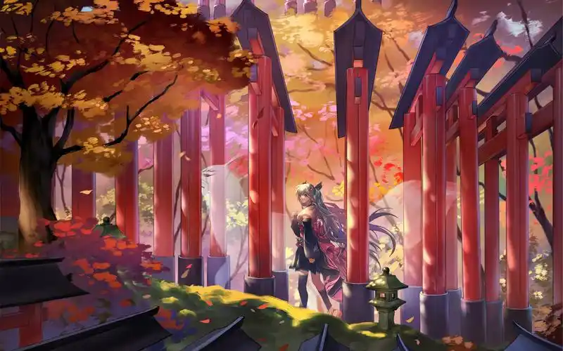 动感动漫少女高清电脑桌面壁纸