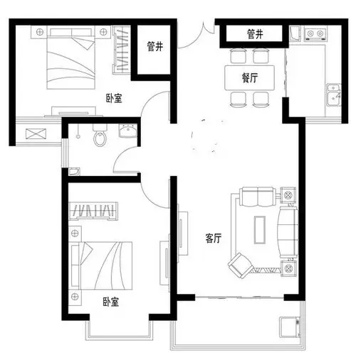 两室改三室,大家有没有好的办法呢?