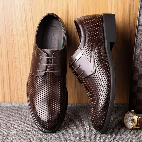 特价皮凉鞋男真皮牛筋底清仓_高端品质2019夏季青年男士凉鞋洞洞鞋