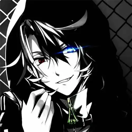 二次元头像男高冷帅气黑暗系_男生动漫头像_头像屋