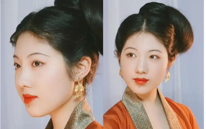 宋代偏髻仕女造型