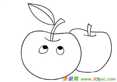 学识网 爱好 学画画 卡通画    苹果的果实富含矿物质和维生素,是人们