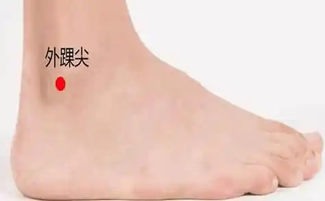 外踝尖穴的准确位置图及功效