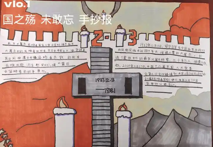 国之殇未敢忘手抄报