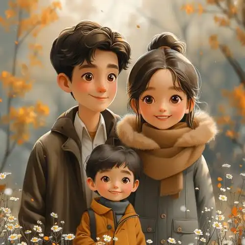 亲子头像 | 一家三口儿子头像