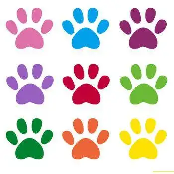 各种动物脚印简笔画彩色