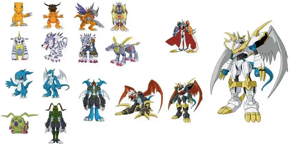 麻鹰兽的各种进化图穿山甲兽的各种进化图大耳兽的各种进化图基尔兽的