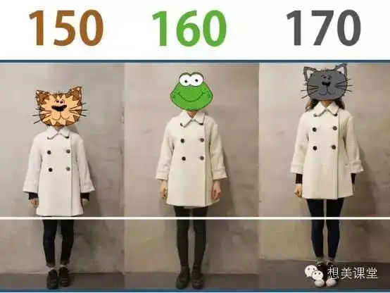 当同一件衣服遇到150-160-170!