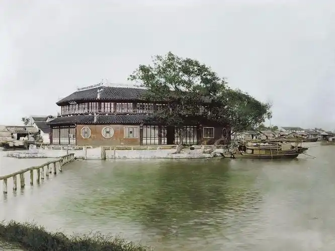 老照片里的江南风景