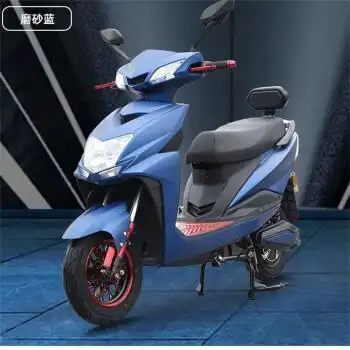 外卖长跑王踏板电动摩托车 磨砂蓝 72v35ah黑金电池【图片 价格 品牌