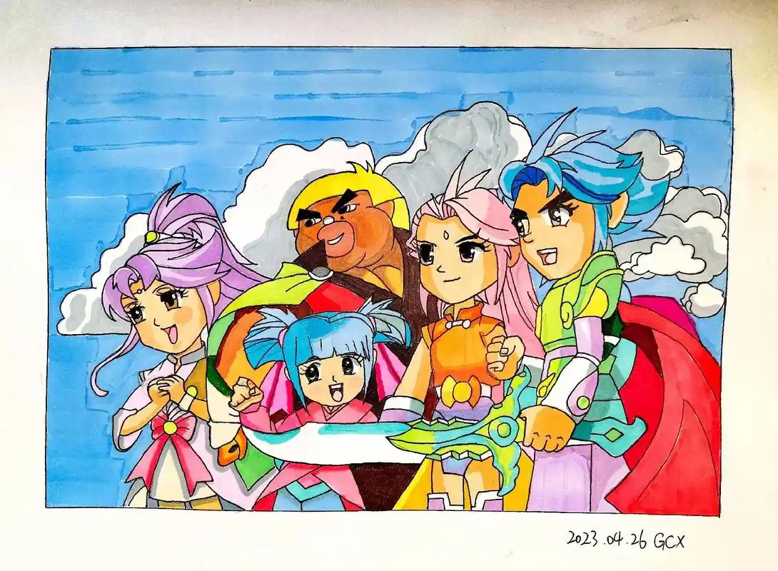 神兵小将#小时候的记忆#童年动画片#临摹 - 抖音