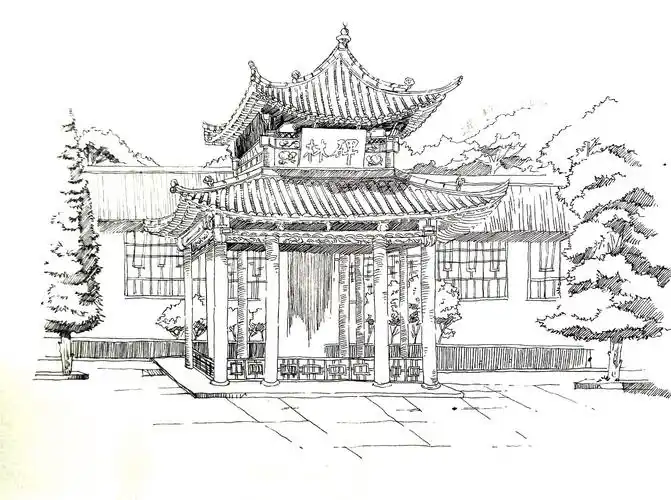 西安风景建筑写生