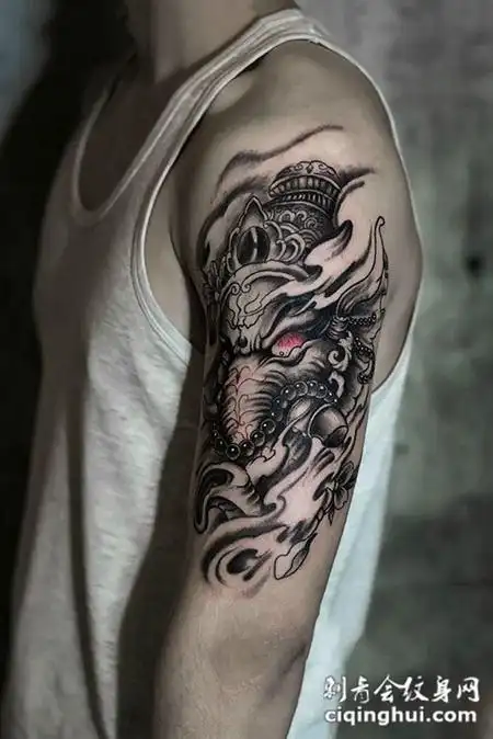 象神纹身手腕,象神纹身花臂-图片大观-奇异网