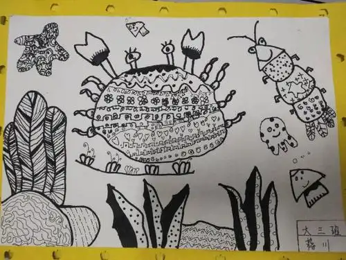 安泰红缨幼儿园————特色线条画作品展