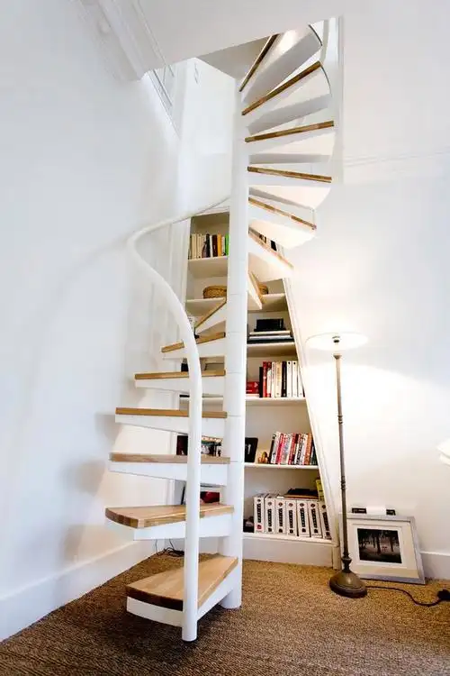 小户型复式楼梯利用方案设计:如果你家复式面积小(11)