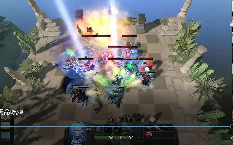 dota2 刀塔自走棋 新赛季4巨魔6骑 强袭狂战斧爹 黯灭金坤棒妈带我