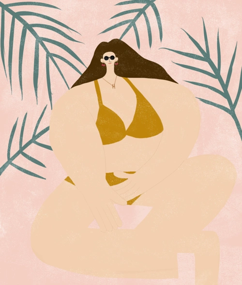 一组胖胖的女孩系列