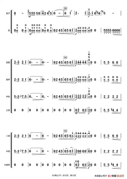 大青山下总谱浩淋制谱个人制谱园地