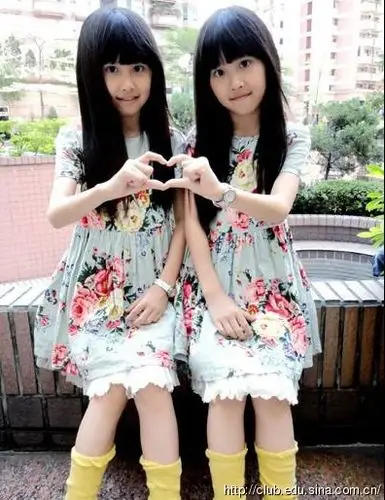 超人气萝莉双胞胎超萌艺术照 组图
